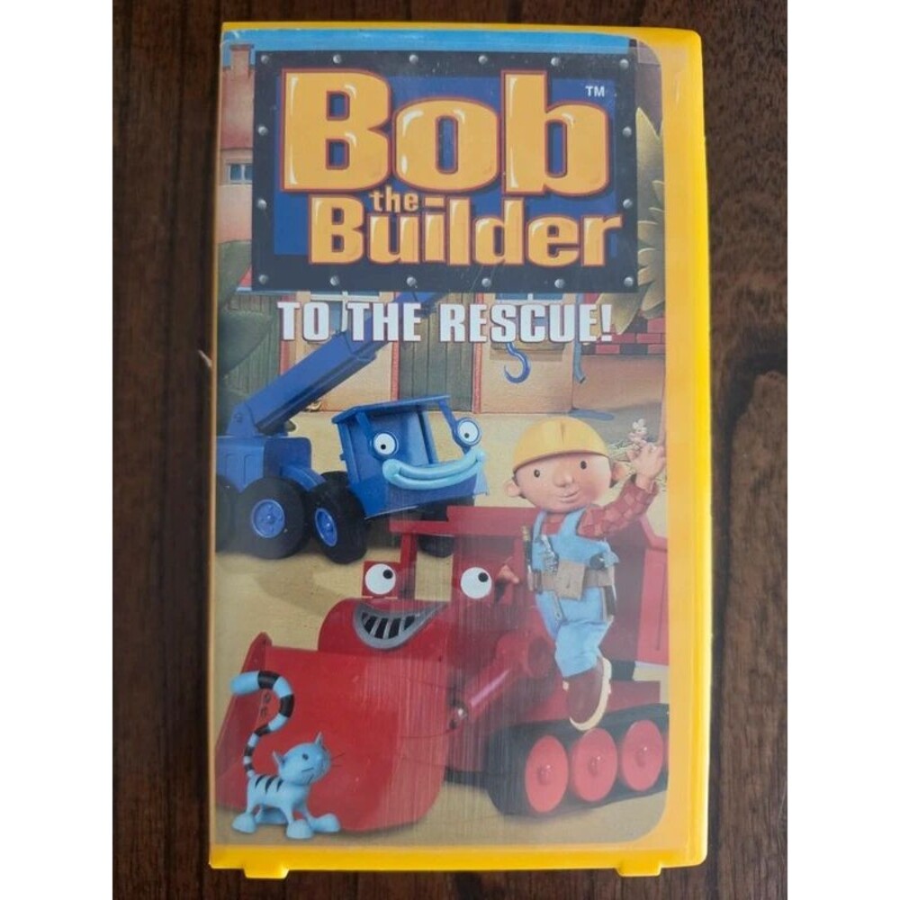 Bob the Builder To the Rescue VHS 2001 Yellow Clamshell Lyrick HIT Entertainment